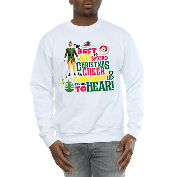 Elf Herr Julglädje Sweatshirt XXL Vit White XXL