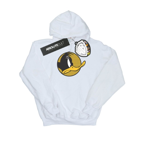 Looney Tunes Boys Daffy Duck Dotted Profile Hoodie 9-11 år W White 9-11 Years