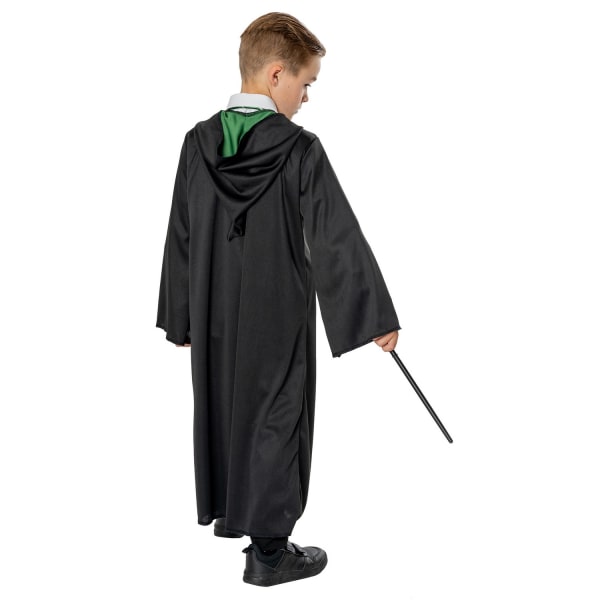 Harry Potter Barn/Barn Slytherin Kostym En Storlek Svart Black One Size