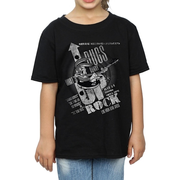 Looney Tunes Girls Bugs Bunny What´s Up Rock Bomull T-shirt 7-8 Black 7-8 Years