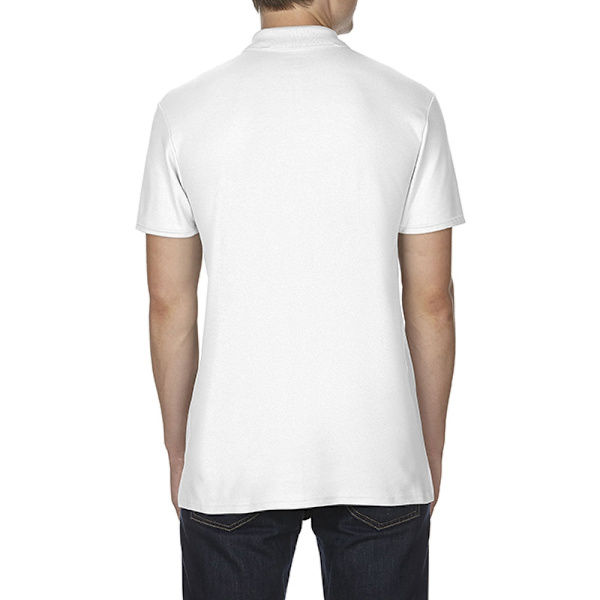 Gildan Softstyle Herr Kortärmad Dubbel Pique Poloskjorta 3XL White 3XL