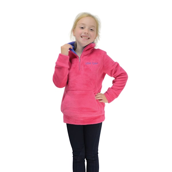 Little Rider Girls Nina Fleece Top 9-10 år Rosa/Marinblå Pink/Navy 9-10 Years