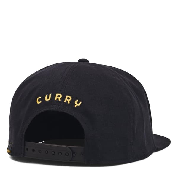 Under Armour Herr Curry Logo Bomull Flat Peak Snapback Keps One Black One Size