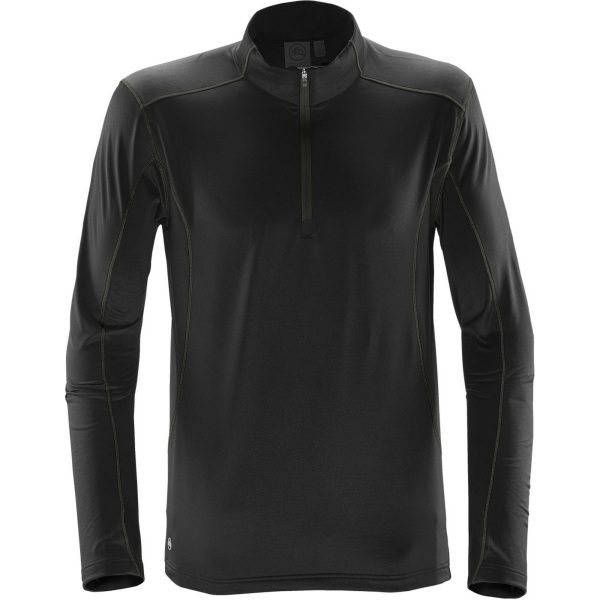 Stormtech Pulse Fleece Pullover för män 2XL Svart/Carbon Black/Carbon 2XL