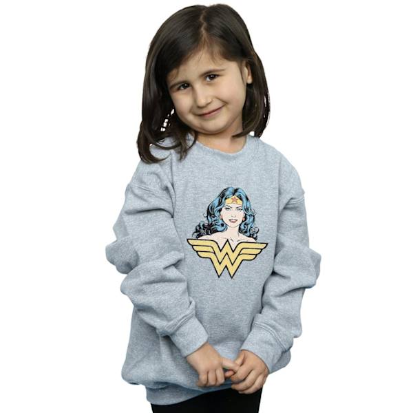DC Comics Girls Wonder Woman Gaze Sweatshirt 5-6 år Sports G Sports Grey 5-6 Years