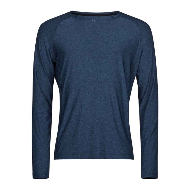 Tee Jays CoolDry långärmad T-shirt 3XL Navy Melange Navy Melange 3XL