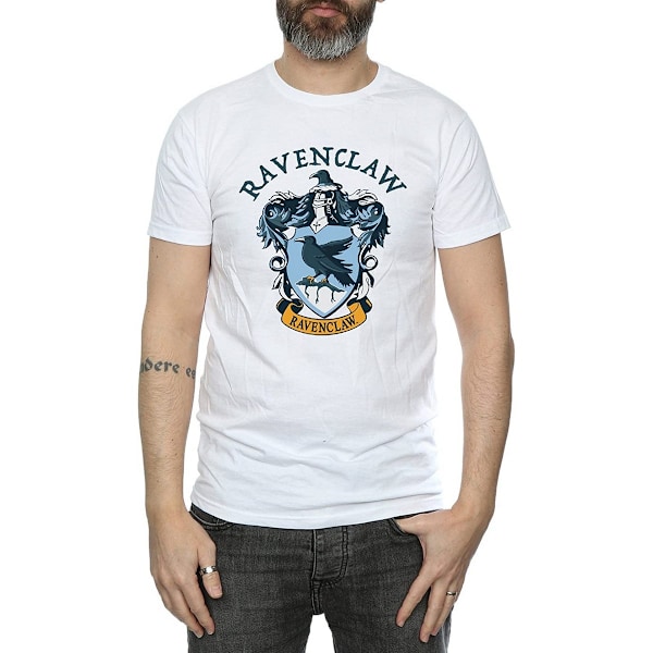 Harry Potter Pojkar Ravenclaw Bomull T-shirt 5-6 År Vit White 5-6 Years