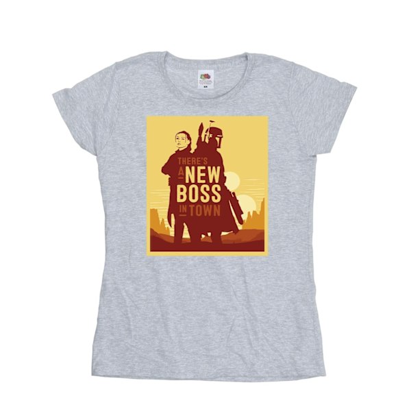 Star Wars Dam/Damer The Book Of Boba Fett New Boss Sol Silhuett Sports Grey XXL