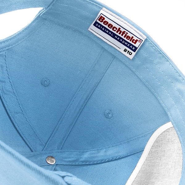 Beechfield Unisex Original 5-Panel Baseballkeps i enfärgad design, One Size Sky One Size