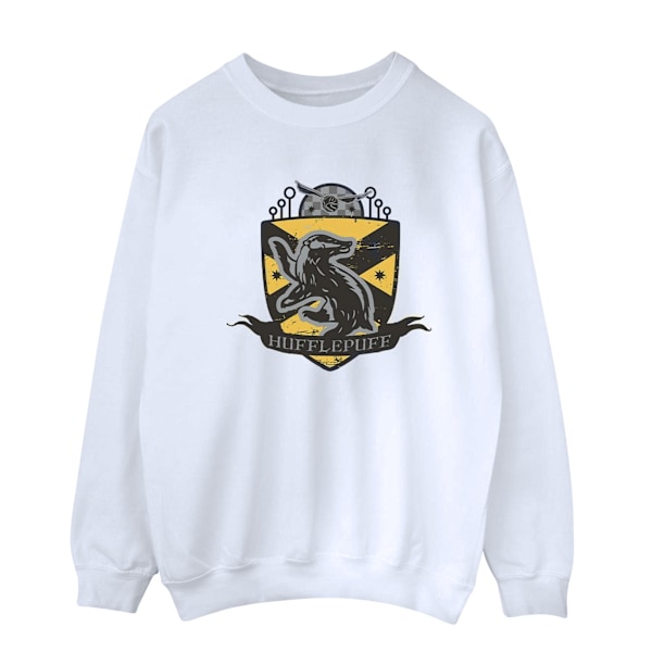 Harry Potter Hufflepuff Bröstmärke Sweatshirt L Vit White L