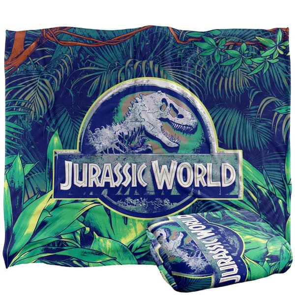 Jurassic World Djungelfilt En Storlek Vit White One Size