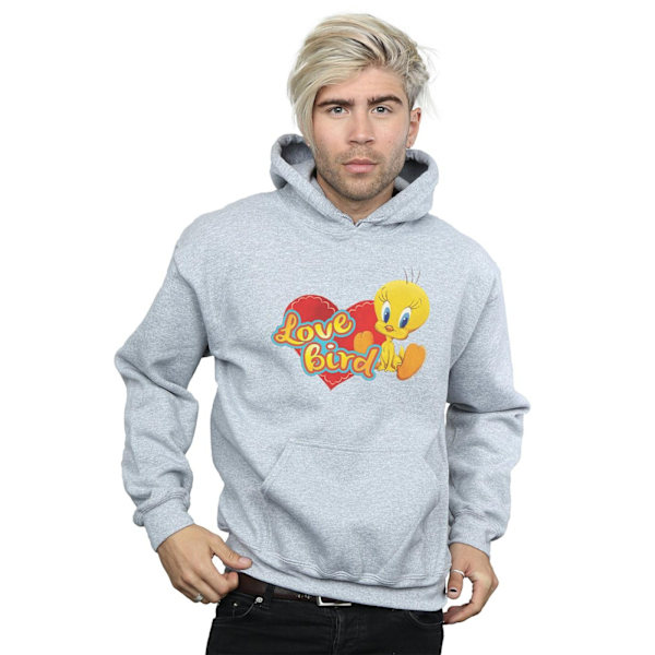 Looney Tunes Tweety Pie Alla hjärtans dag Love Bird Hoodie S Sports Grey S