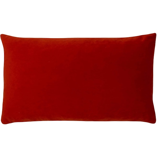 Evans Lichfield Sunningdale Velvet Rektangulär Kuddfodral 30 Flame Red 30cm x 50cm