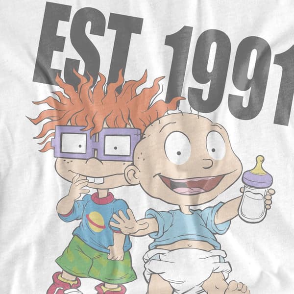 Rugrats Herr Est 1991 T-shirt S Vit White S