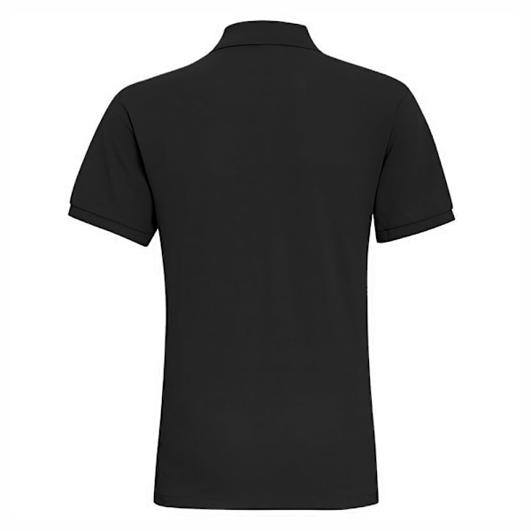 Asquith & Fox Herr Poloshirt mit kurzen Ärmeln in Schwarz, Größe M Black M