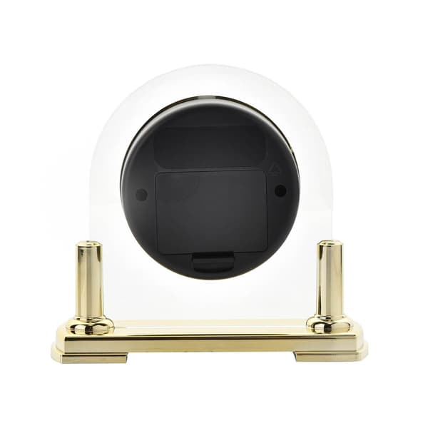 Wm.Widdop Glas Mantel Klocka 2-Tonsurtavla Guldstativ One Size Go Gold One Size