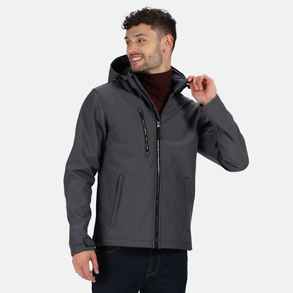 Regatta Professional Herr 3-lagers Membran Soft Shell Jacka L Seal Grey/Black L