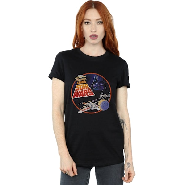 Star Wars Dam/Damer Från En Galax Långt Långt Borta Bomullspojkvän Black XL