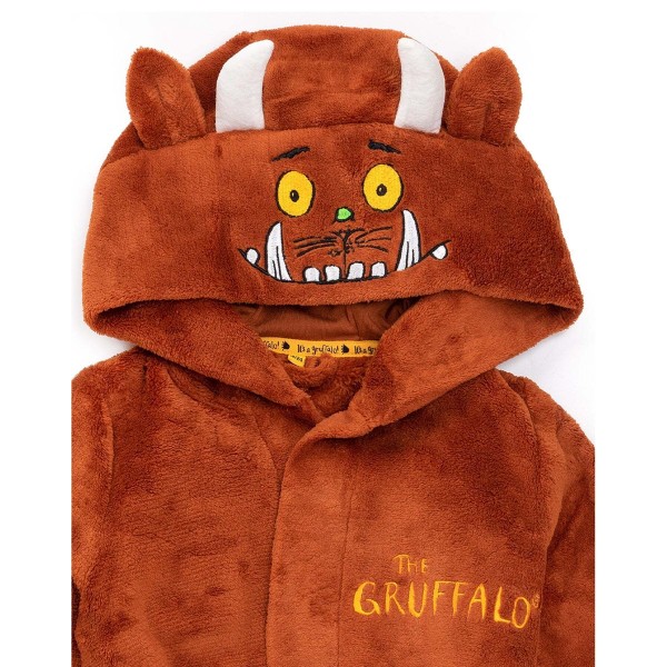 The Gruffalo Childrens/Kids Fluffy Robe 2-3 Years Brown Brown 2-3 Years