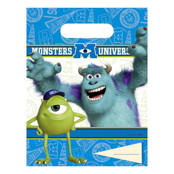 Monsters University Logofestpåsar (6-pack) One Size Blå/Vit Blue/White One Size