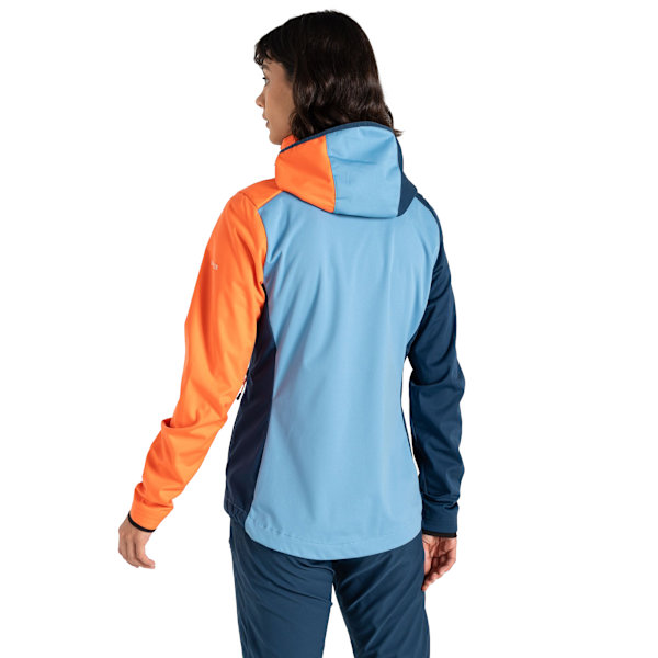 Dare 2B Dam/Dam Lexan Färgblock Softshelljacka 18 U Niagara Blue/Satsuma 18 UK