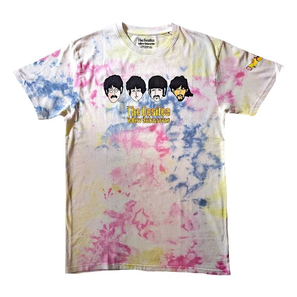 The Beatles Unisex Vuxen Gul Ubåt Huvuden & Apple Bonkers White/Multicoloured L