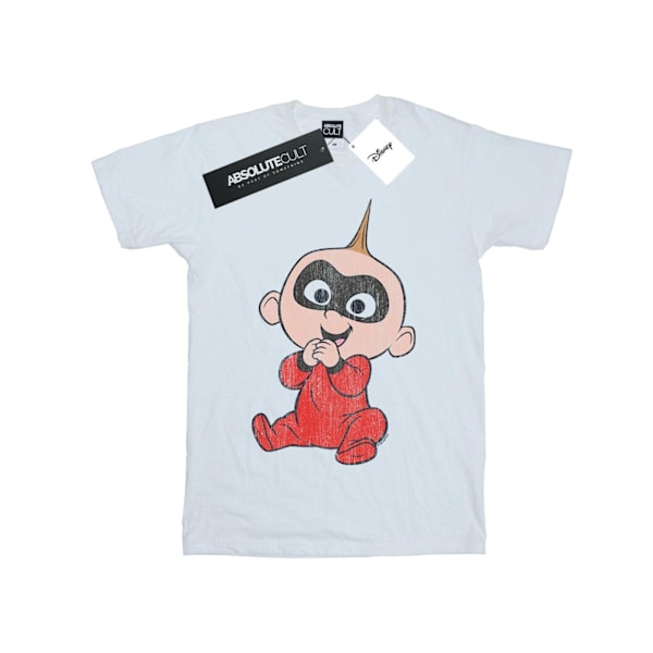 Disney Girls Incredibles 2 Jack Jack Bomull T-shirt 7-8 år W White 7-8 Years