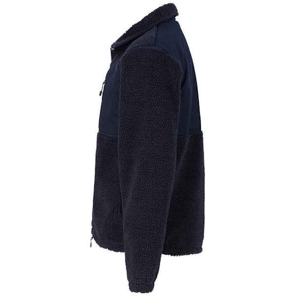 Front Row Unisex Vuxen Sherpa Återvunnen Fleece Jacka M Marinblå Navy M