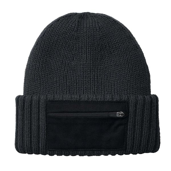 Beechfield Unisex Vuxen Zip Patch Mössa En Storlek Grafitgrå Graphite Grey/Black One Size