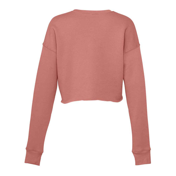 Bella + Canvas Dam/Damer Cropped Crew Fleece Top L Mauve Mauve L