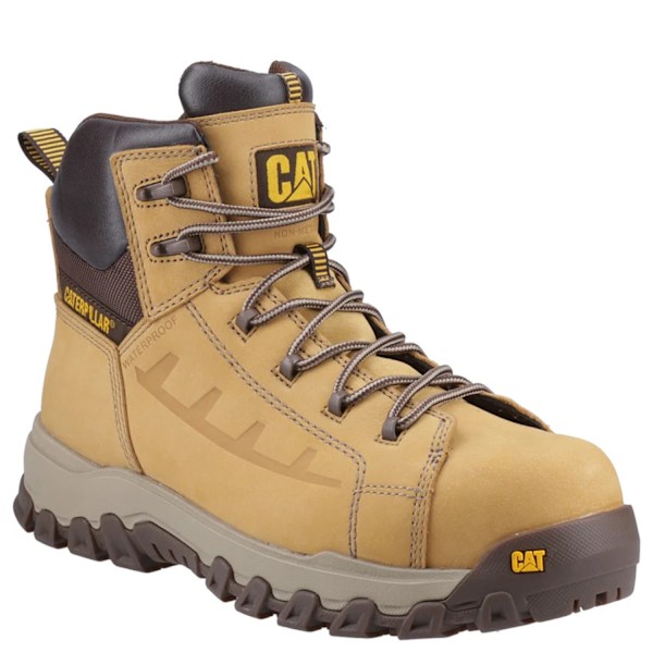 Caterpillar Herr Threshold Rebound Grain Läder Komposit Tåhätta Honey 12 UK