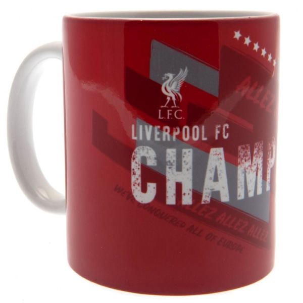 Liverpool FC Champions Of Europe Mugg En one size Röd Red One Size