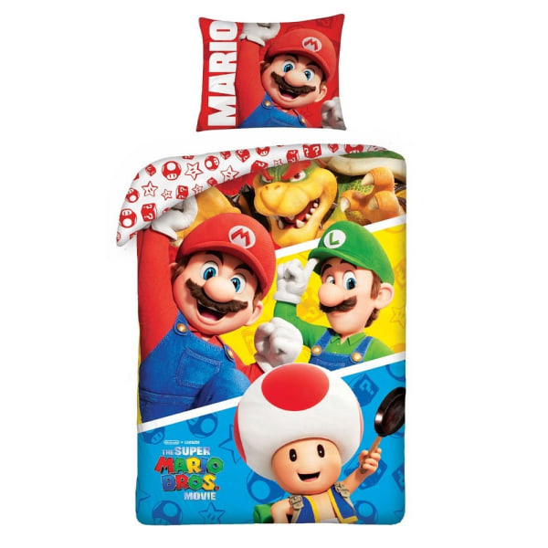 Super Mario Bros Cover Set Single Flerfärgad Multicoloured Single