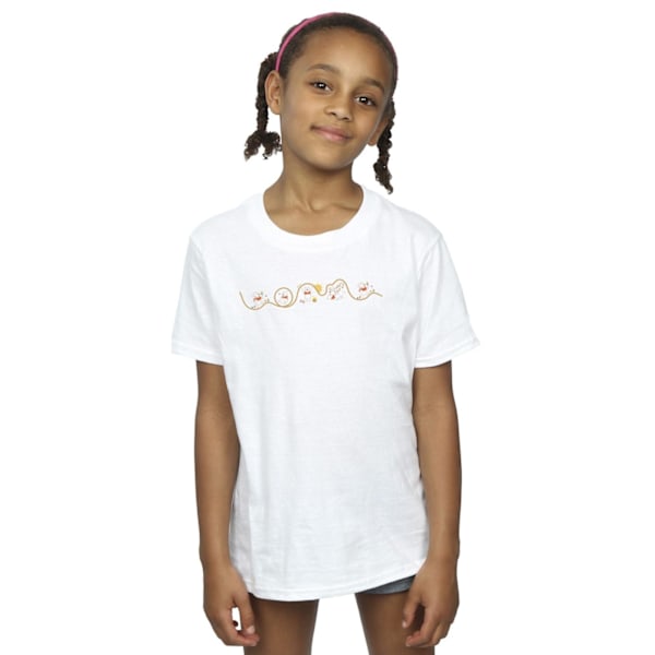 Disney Girls Winnie The Pooh Tigger Line Bomull T-shirt 7-8 År White 7-8 Years