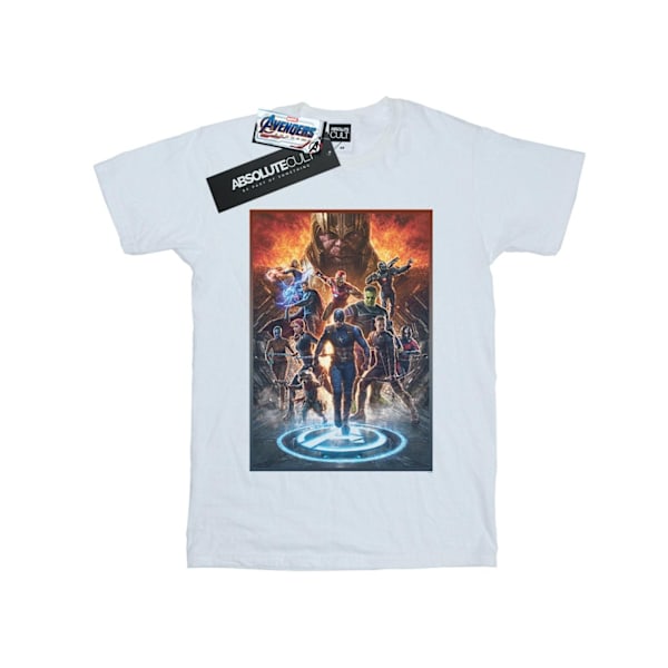 Marvel Mens Avengers Endgame Heroes At War T-Shirt L Vit White L