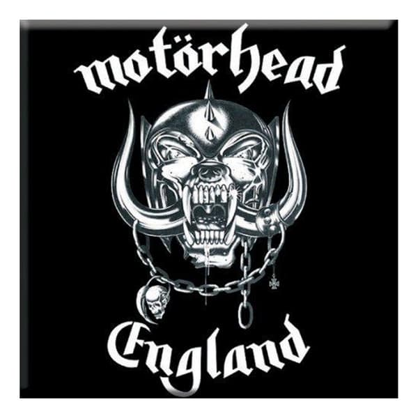 Motorhead England Kylskåpsmagnet One Size Svart/Vit Black/White One Size