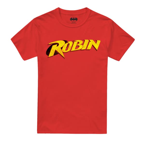 Batman Herr Robin Retro Logo T-shirt M Röd Red M