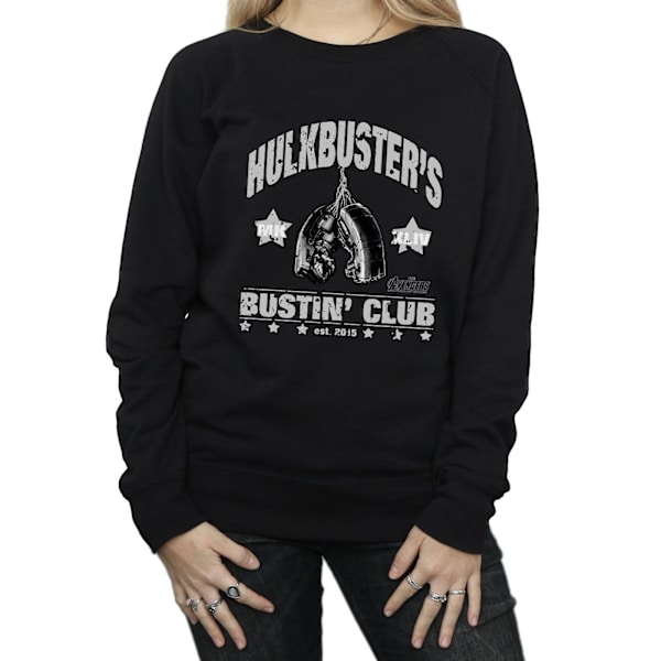 Marvel Womens/Ladies Iron Man Hulkbuster´s Bustin´ Club Sweatshirt Black S