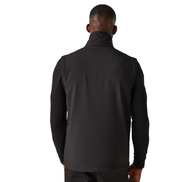 Regatta Professional Herr Softshell 2-lagers värmeväst XL Svart Black/Lime Green XL