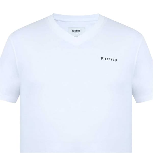 Firetrap Herr Path Logo T-shirt S Vit White S