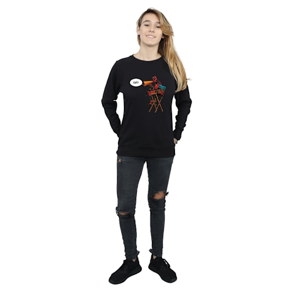 Marvel Womens/Ladies Deadpool Director´s Chair Sweatshirt L Svart Black L