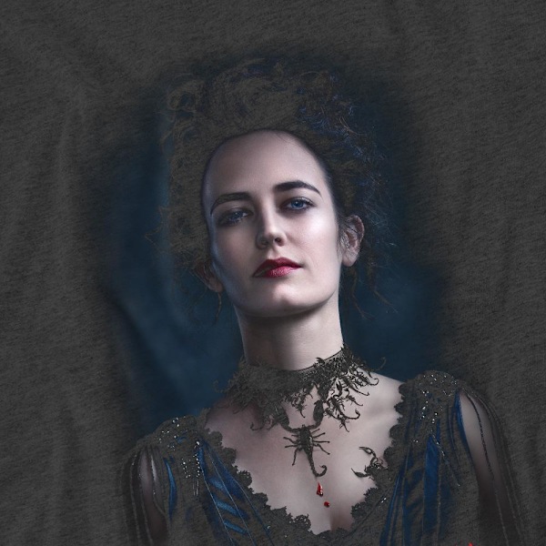 Penny Dreadful Unisex Vuxen Vanessa T-Shirt L Kolgrå Charcoal L