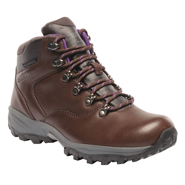 Regatta Great Outdoors Dam/Kvinnor Bainsford Vattentäta Vandringskängor Chestnut/Alpine Purple 7 UK