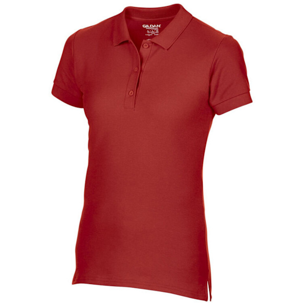 Gildan Dam/Dam Dubbel Piqué Poloskjorta S Röd Red S