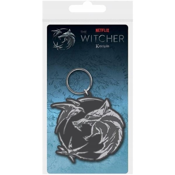 The Witcher Wolf PVC Nyckelring One Size Svart/Grå Black/Grey One Size