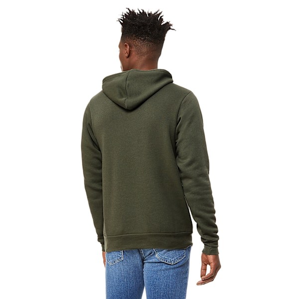 Bella + Canvas Unisex Pullover Hoodie M Militärgrön Military Green M