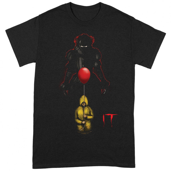 Det Unisex vuxen Pennywise Shadow T-shirt L Svart/Röd/Gul Black/Red/Yellow L