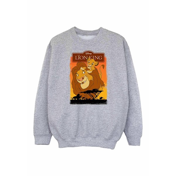 Disney Girls The Lion King Simba Och Mufasa Sweatshirt 5-6 År Sports Grey 5-6 Years