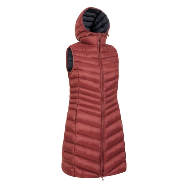 Mountain Warehouse Dam/Dam Florence Vadderad Lång Gilet 10 Rust 10 UK