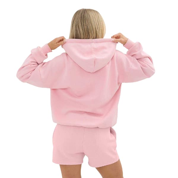 I Saw It First Dam/Dam Broderad Logotyp Pullover Hoodie 1 Baby Pink 12 UK